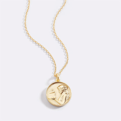 Greek Goddess Pendant Necklace