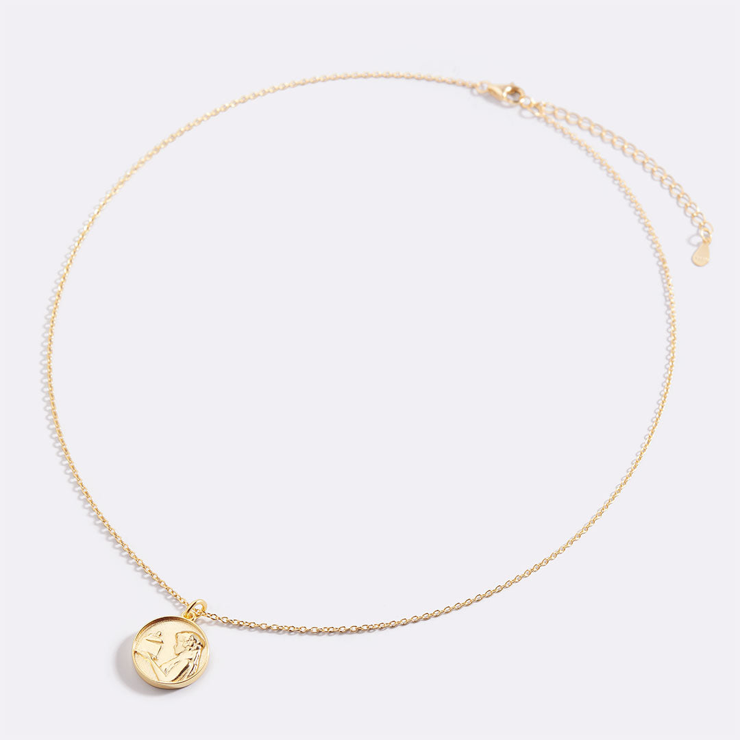 Greek Goddess Pendant Necklace
