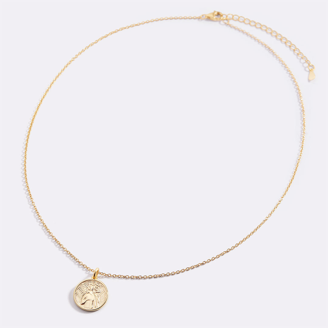Greek Goddess Pendant Necklace