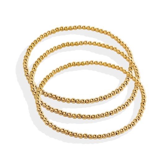 3mm Beaded Bracelet Stacking Set