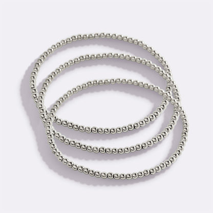 3mm Beaded Bracelet Stacking Set