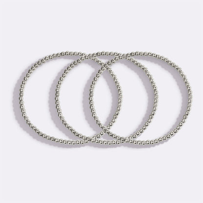 3mm Beaded Bracelet Stacking Set