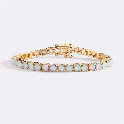 Blue Opal Tennis Bracelet