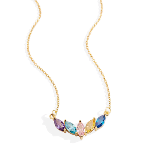 Elegant Family Birthstone Necklace