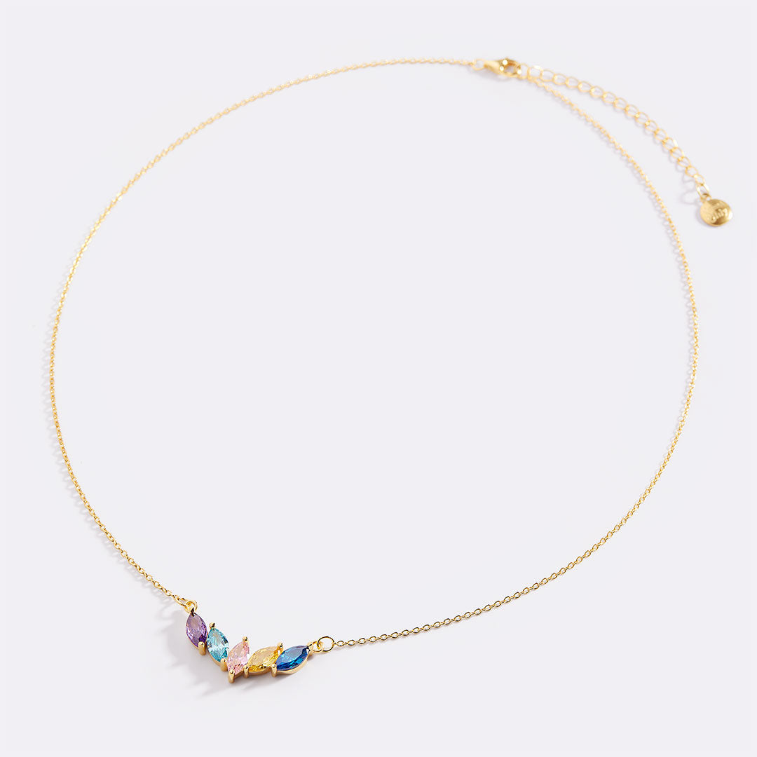 Elegant Family Birthstone Necklace