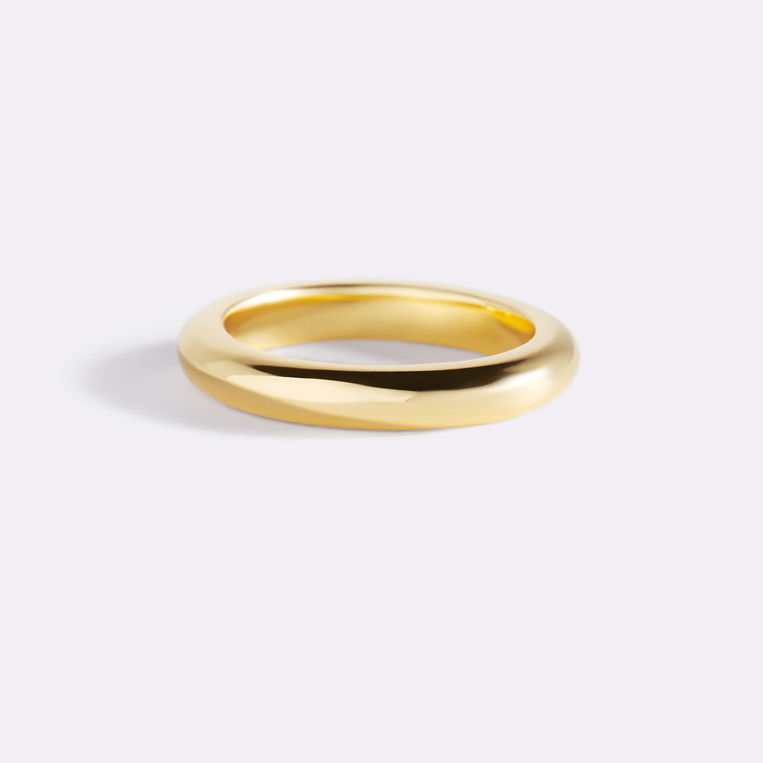 Half Round Band Stacking Ring