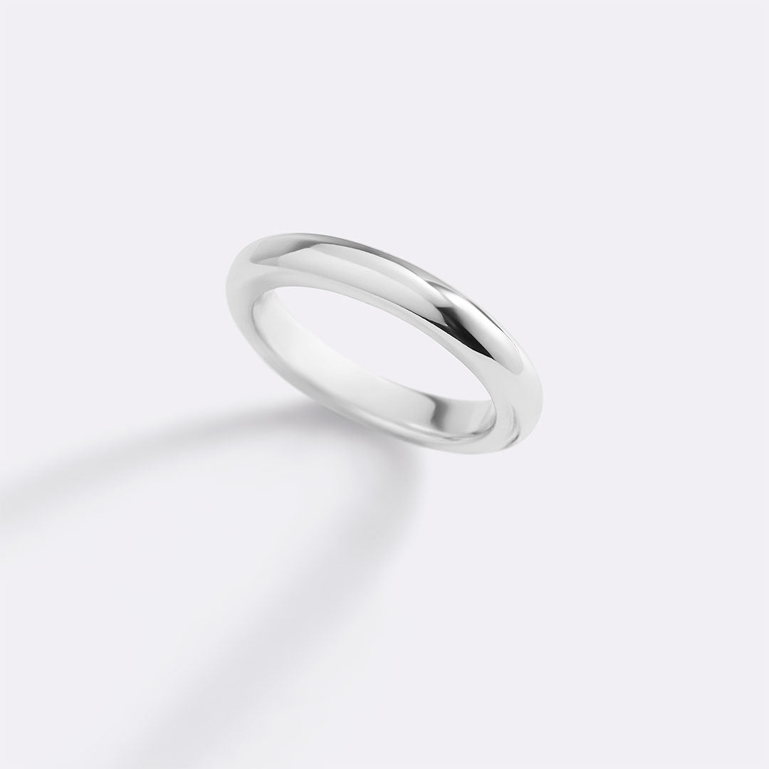 Half Round Band Stacking Ring