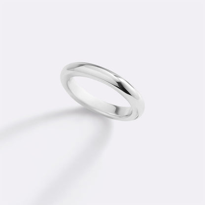Half Round Band Stacking Ring
