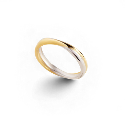 Mixed Metal Crossover Ring