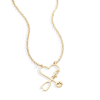 Stethosope Name Necklace