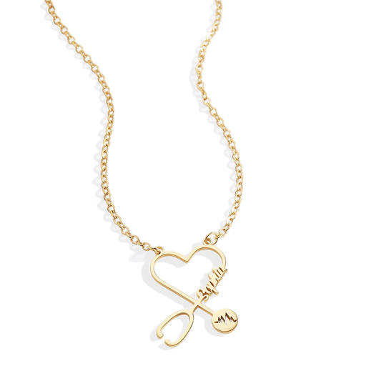 Stethosope Name Necklace