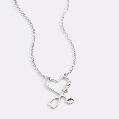 Stethosope Name Necklace