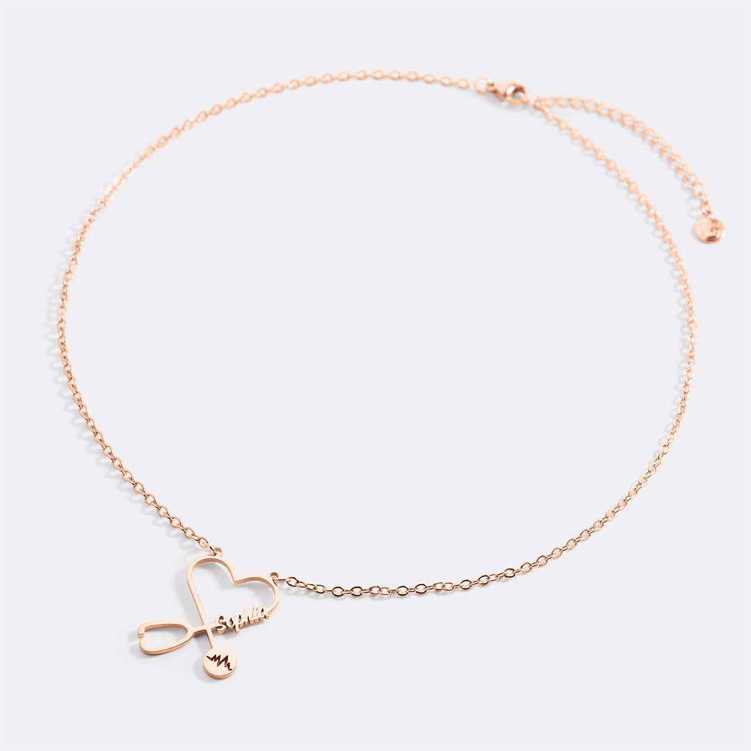 Stethosope Name Necklace