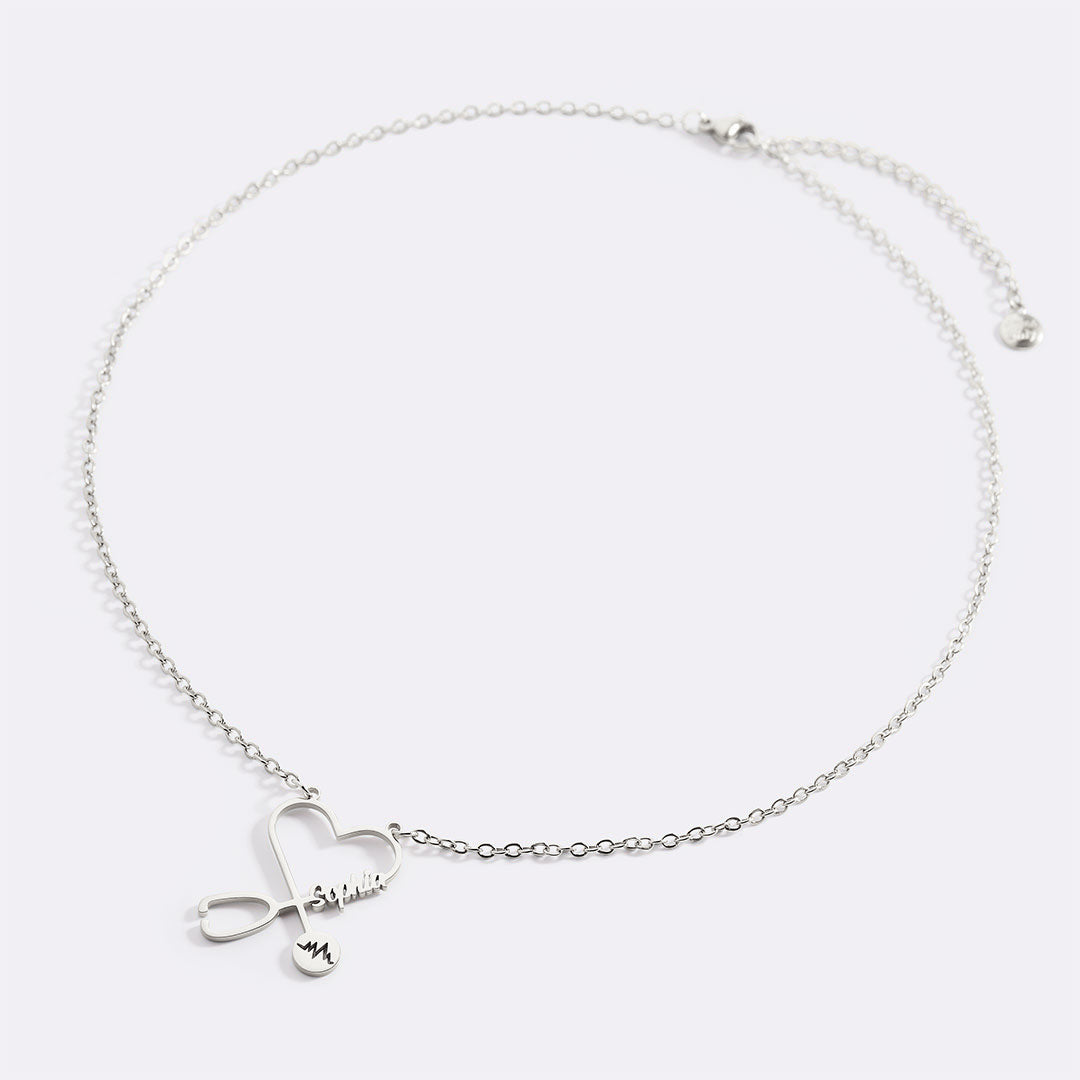 Stethosope Name Necklace