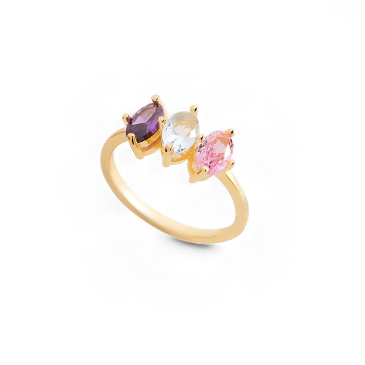 Birthstone Marquis-Cut Ring