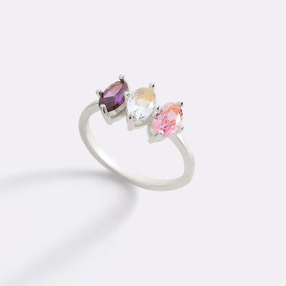 Birthstone Marquis-Cut Ring