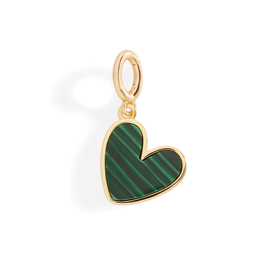 Natural Stone Heart Charm