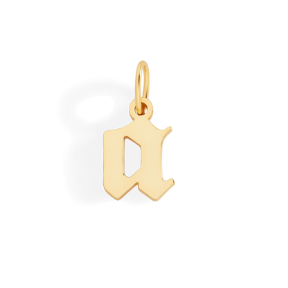 Old English Letter Charm