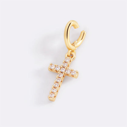 Pave Cross Charm