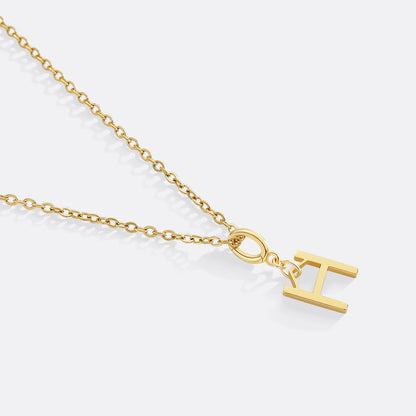 Minimalist Initial Charm Necklace