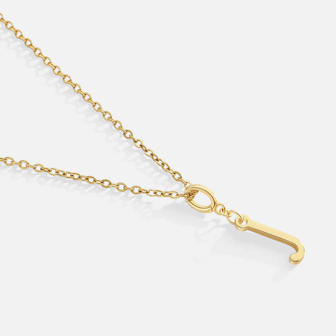 Minimalist Initial Charm Necklace