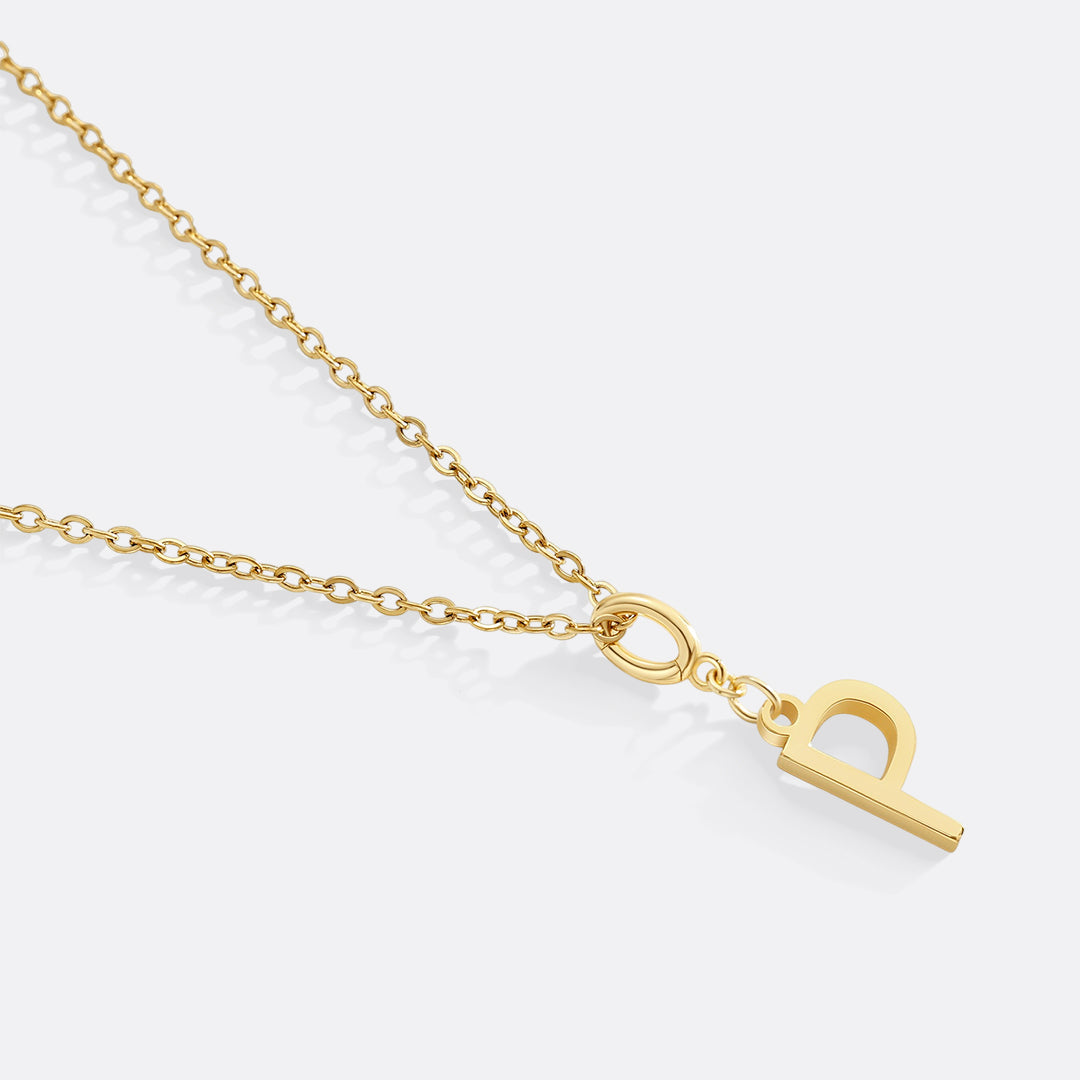 Minimalist Initial Charm Necklace