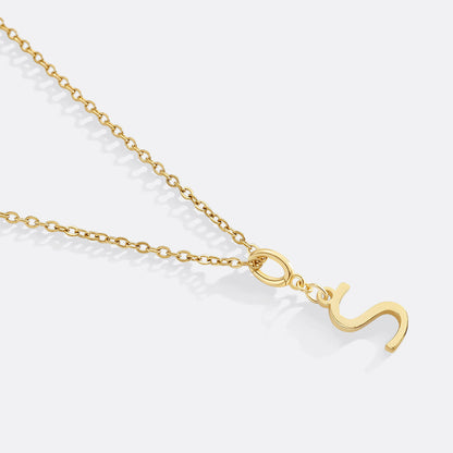 Minimalist Initial Charm Necklace