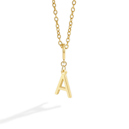Minimalist Initial Charm Necklace