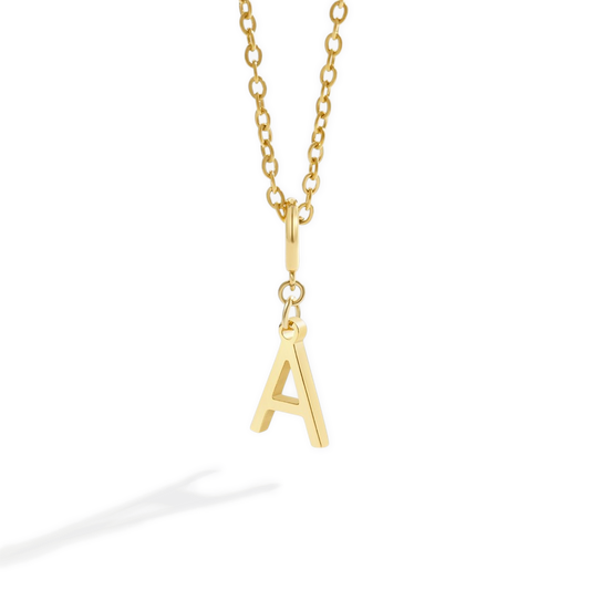 Minimalist Initial Charm Necklace
