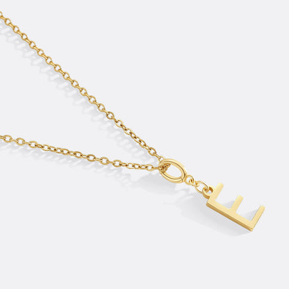Minimalist Initial Charm Necklace