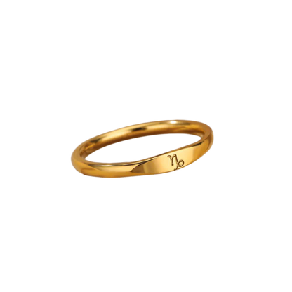 Minimalist Zodiac Stacking Band