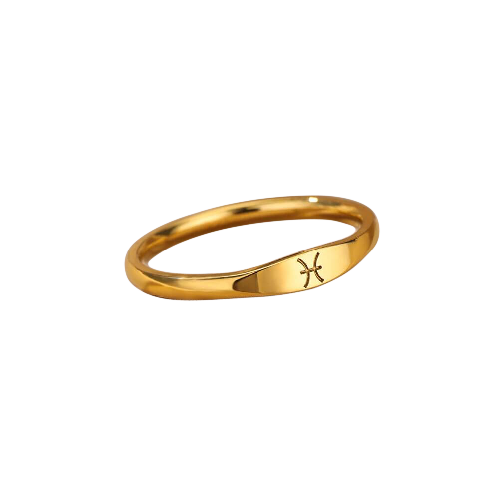 Minimalist Zodiac Stacking Band