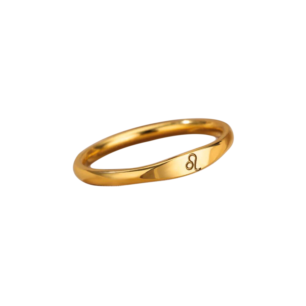 Minimalist Zodiac Stacking Band