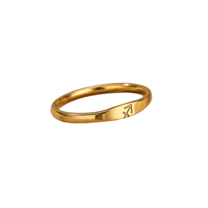 Minimalist Zodiac Stacking Band