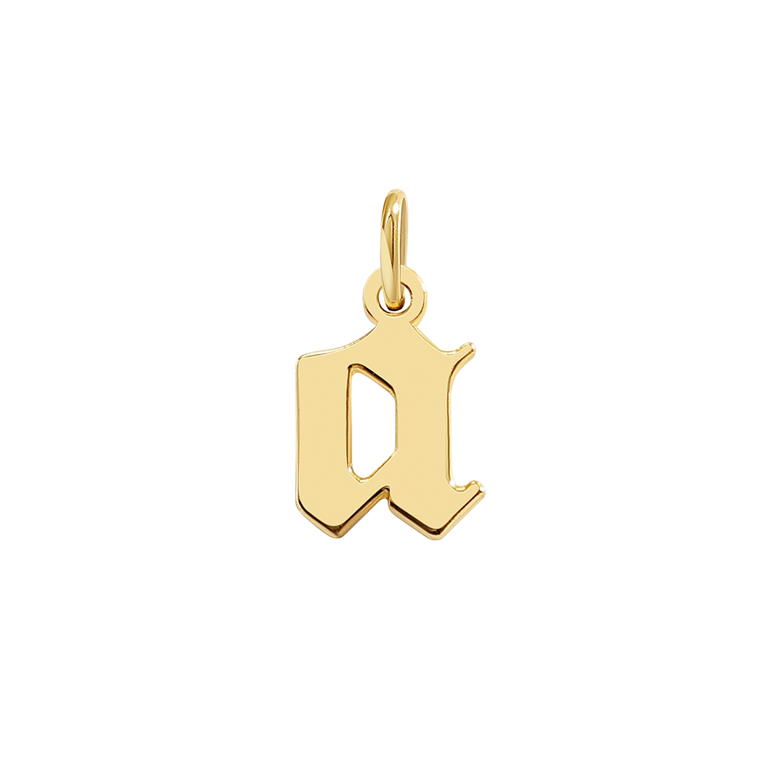 Old English Letter Charm