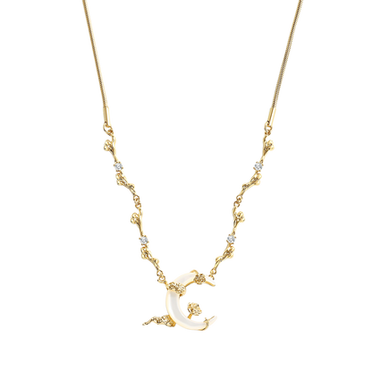 Shell Moon Necklace