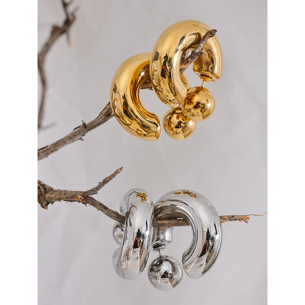 Milena Chunky Hoop Earrings