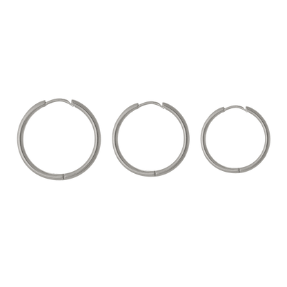 Triple Hoops Set