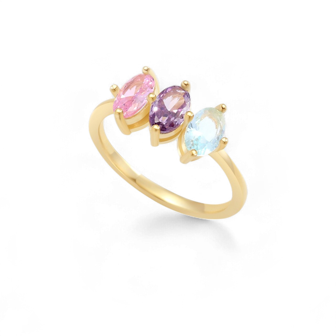 Birthstone Marquis-Cut Ring