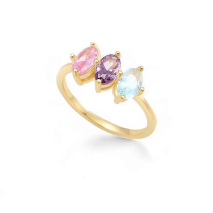 Birthstone Marquis-Cut Ring