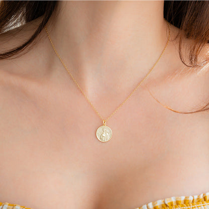 Greek Goddess Pendant Necklace