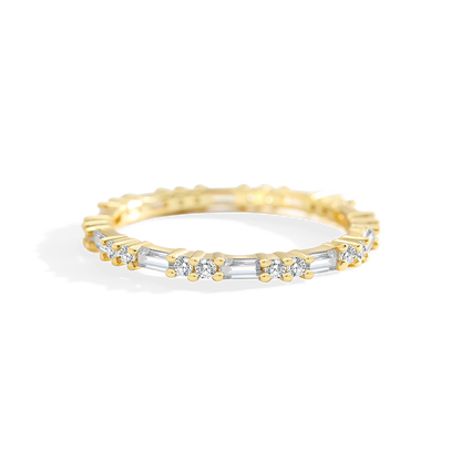 White Sapphire Stacking Ring