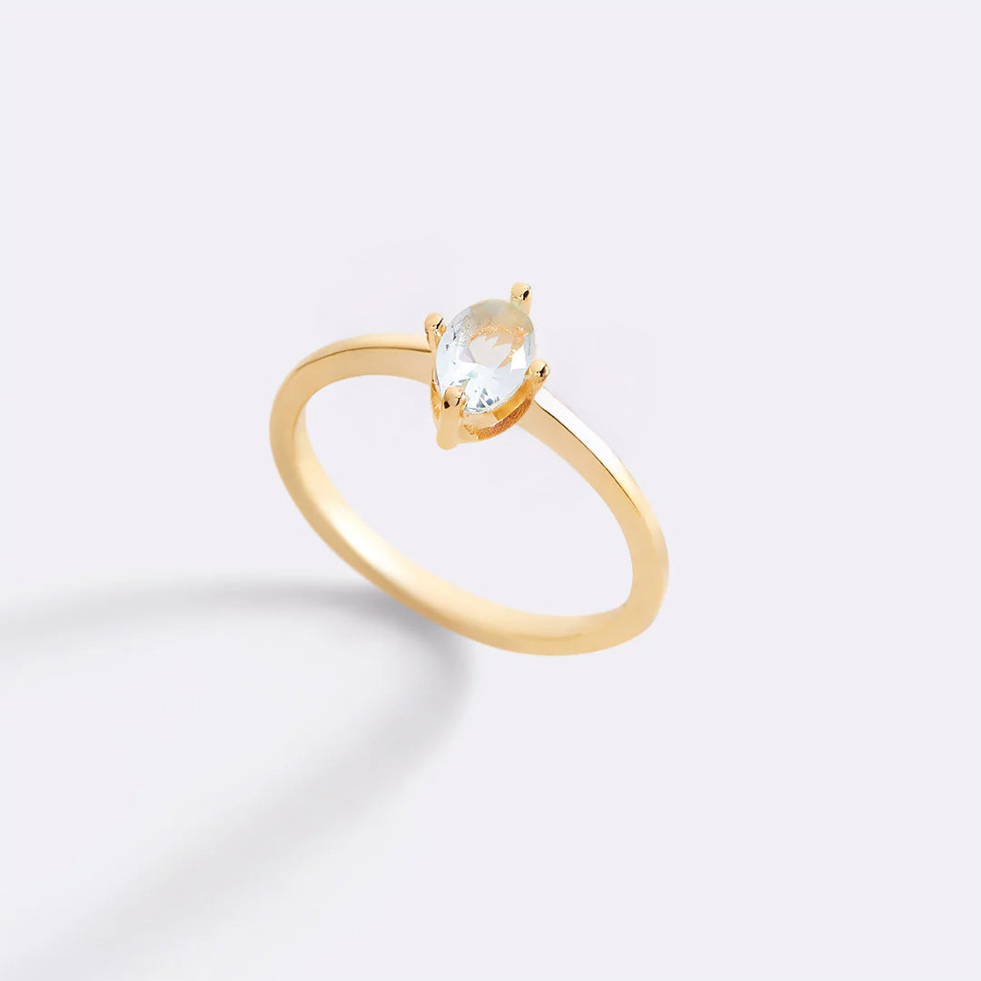 Birthstone Marquis-Cut Ring