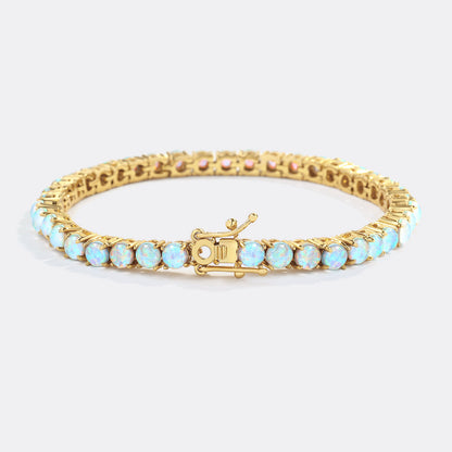 Blue Opal Tennis Bracelet