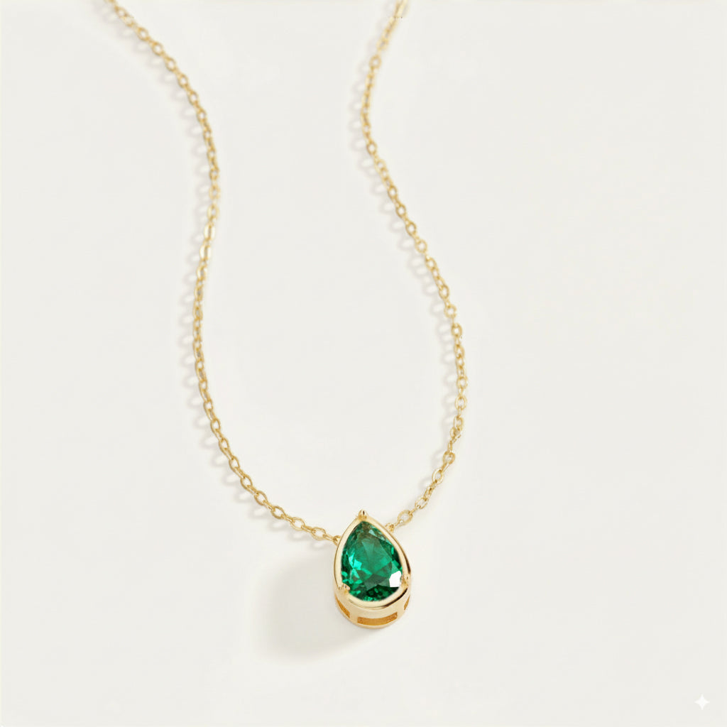 Diamond Teardrop Necklace