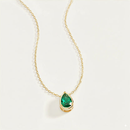 Diamond Teardrop Necklace