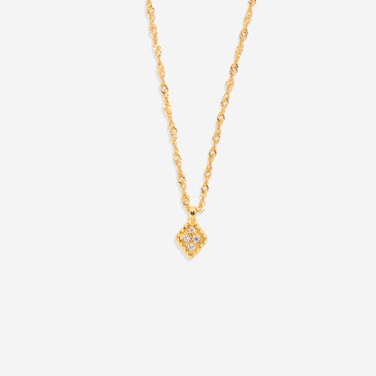 Dainty Birthstone Kite Necklace