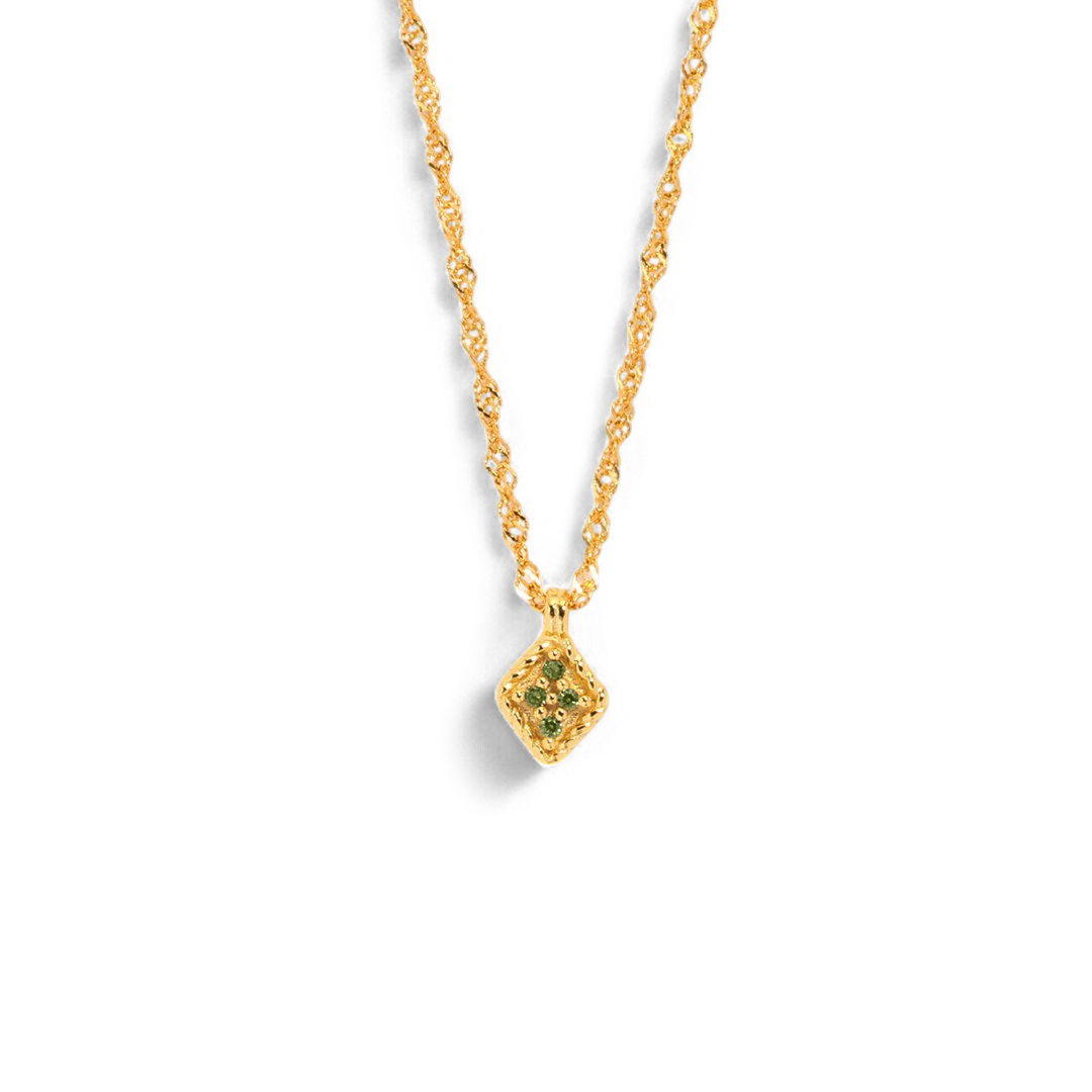 Dainty Birthstone Kite Necklace