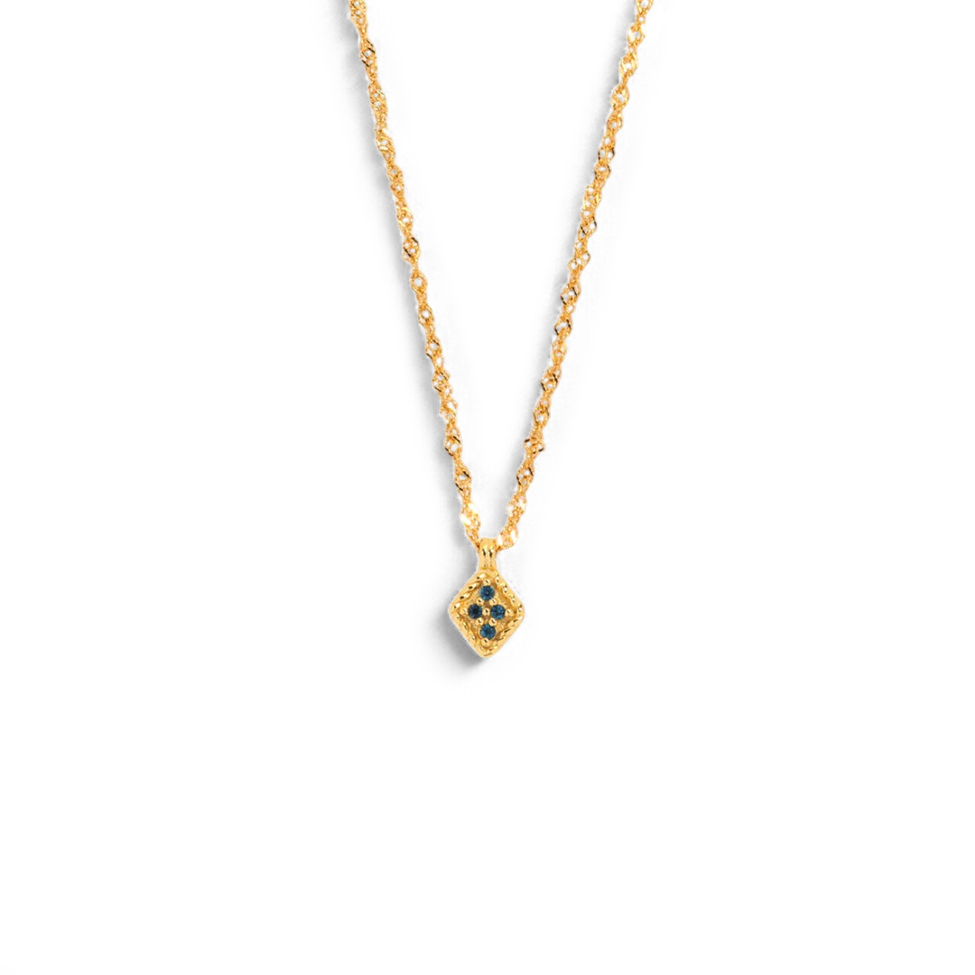 Dainty Birthstone Kite Necklace