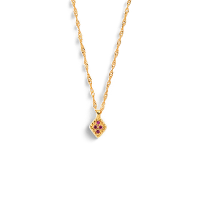 Dainty Birthstone Kite Necklace